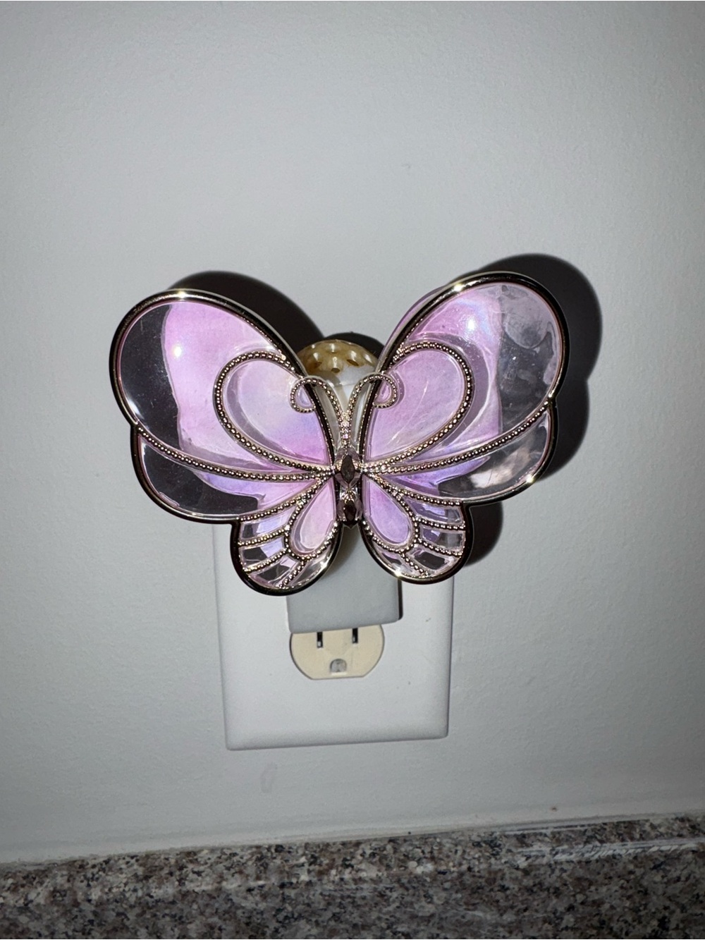 Bath & Body Works Butterfly Wallflowers Scent Control Nightlight fragrance plug